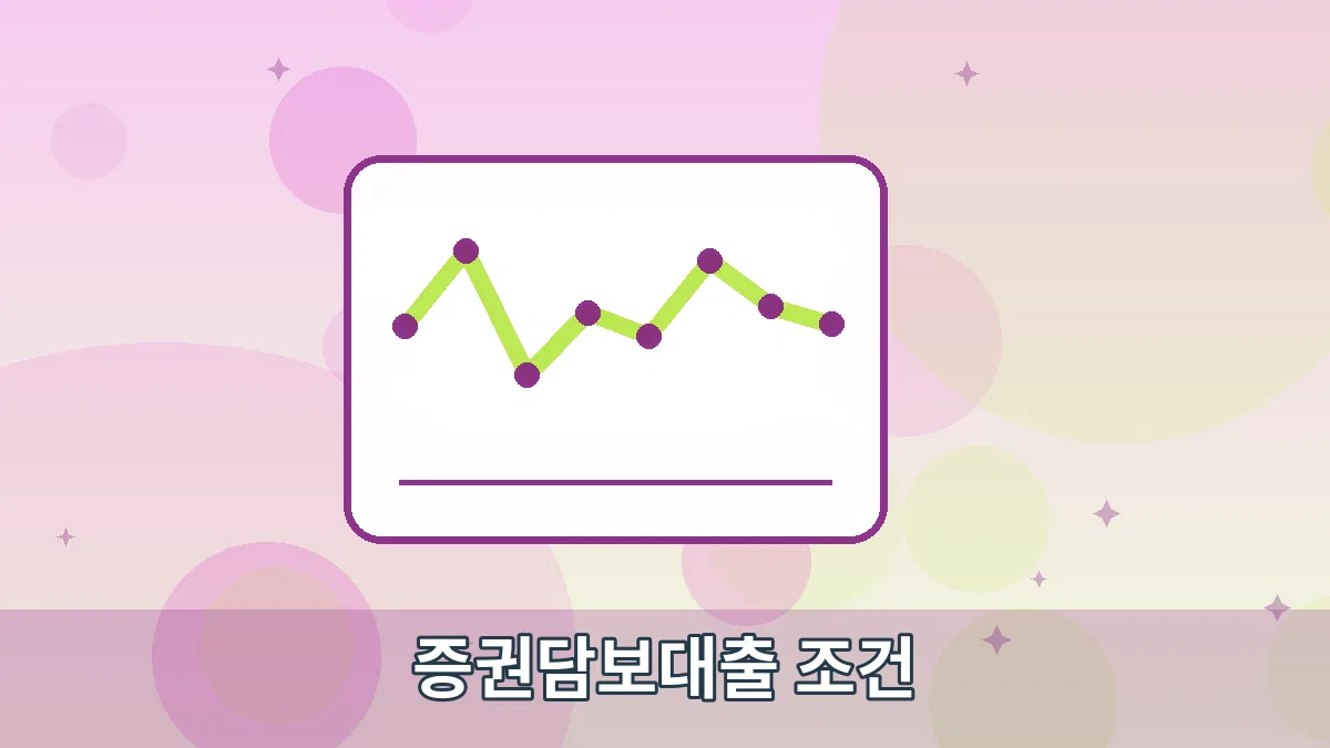 증권담보대출 조건 안내 이미지 3