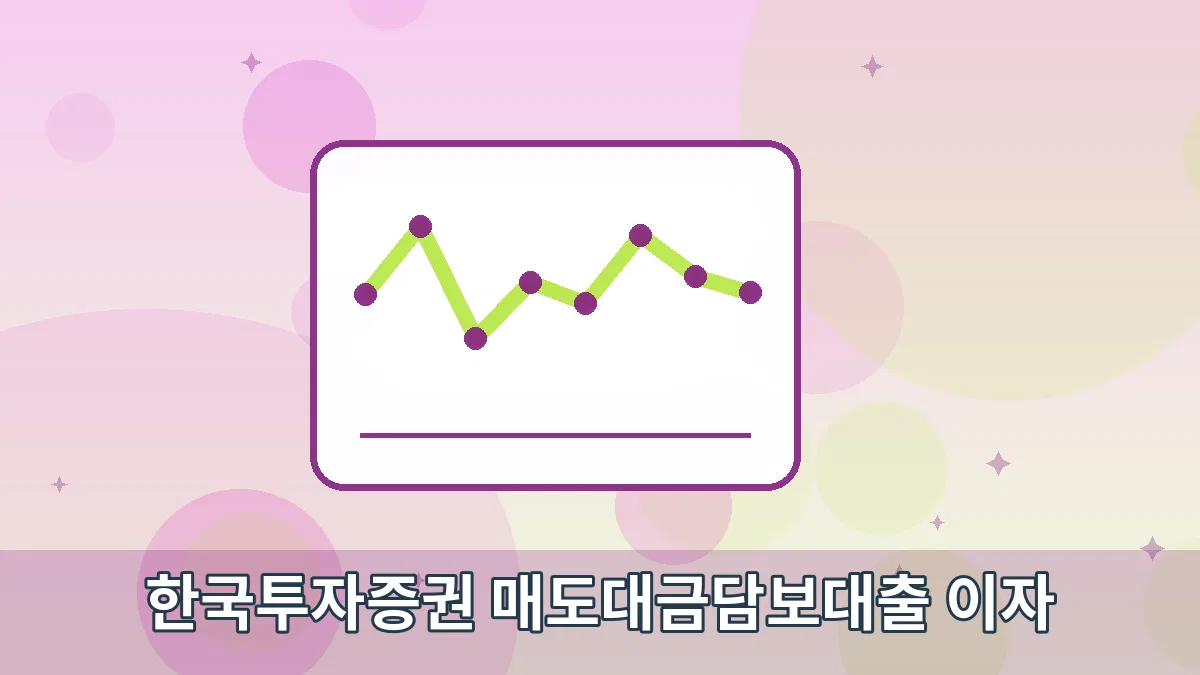 한국투자증권 매도대금담보대출 이자 안내 이미지 3