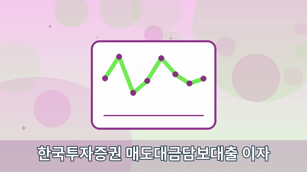 한국투자증권 매도대금담보대출 이자 안내 이미지 4