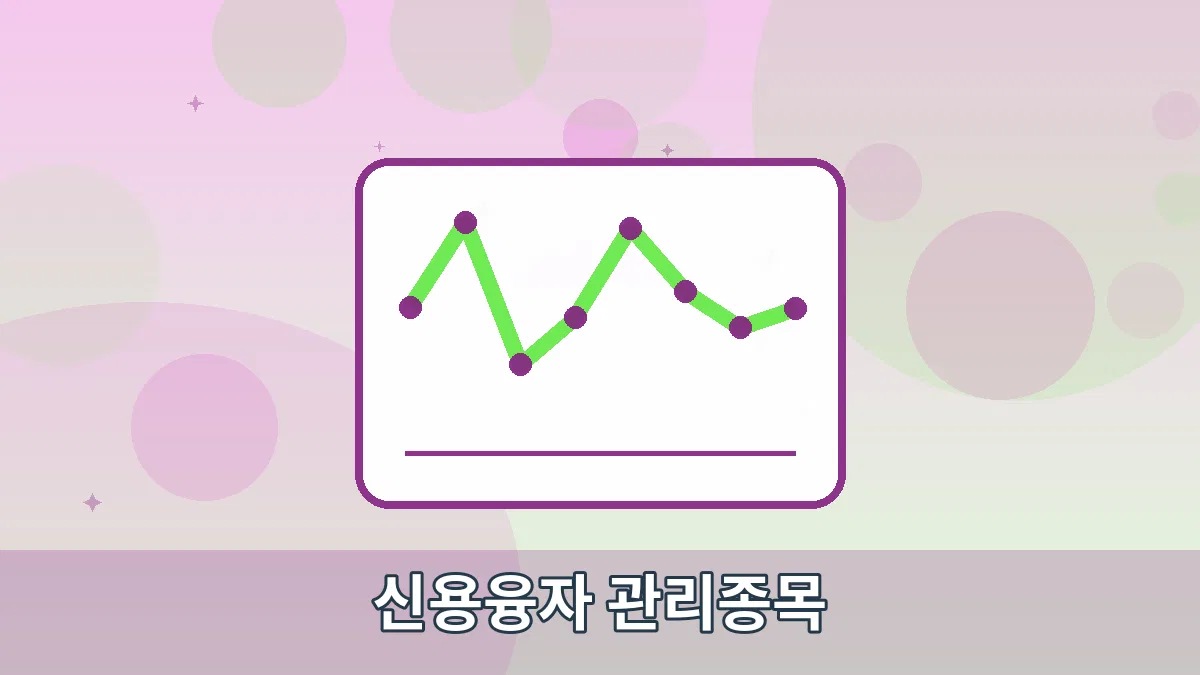 신용융자 관리종목 안내 이미지 4