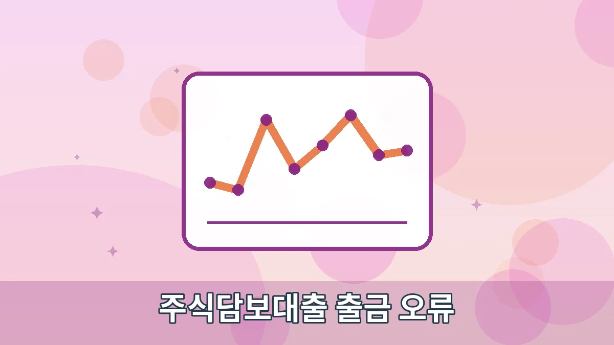 주식담보대출 출금 오류 안내 이미지 1