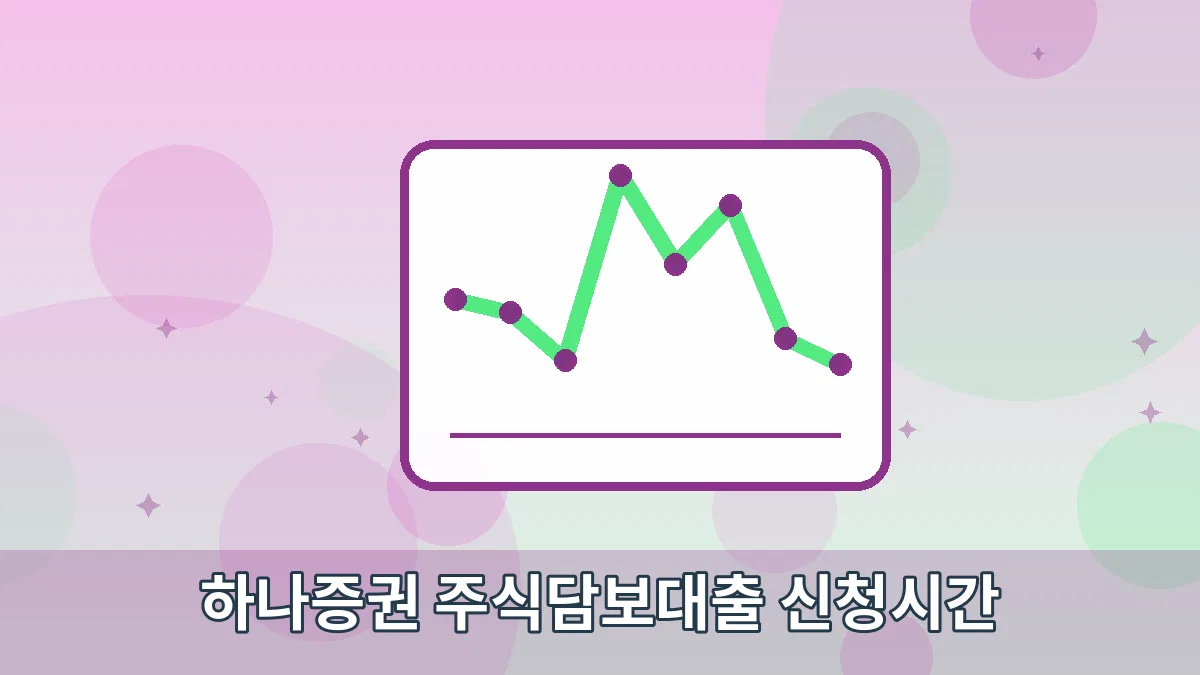 하나증권 주식담보대출 신청시간 안내 이미지 5