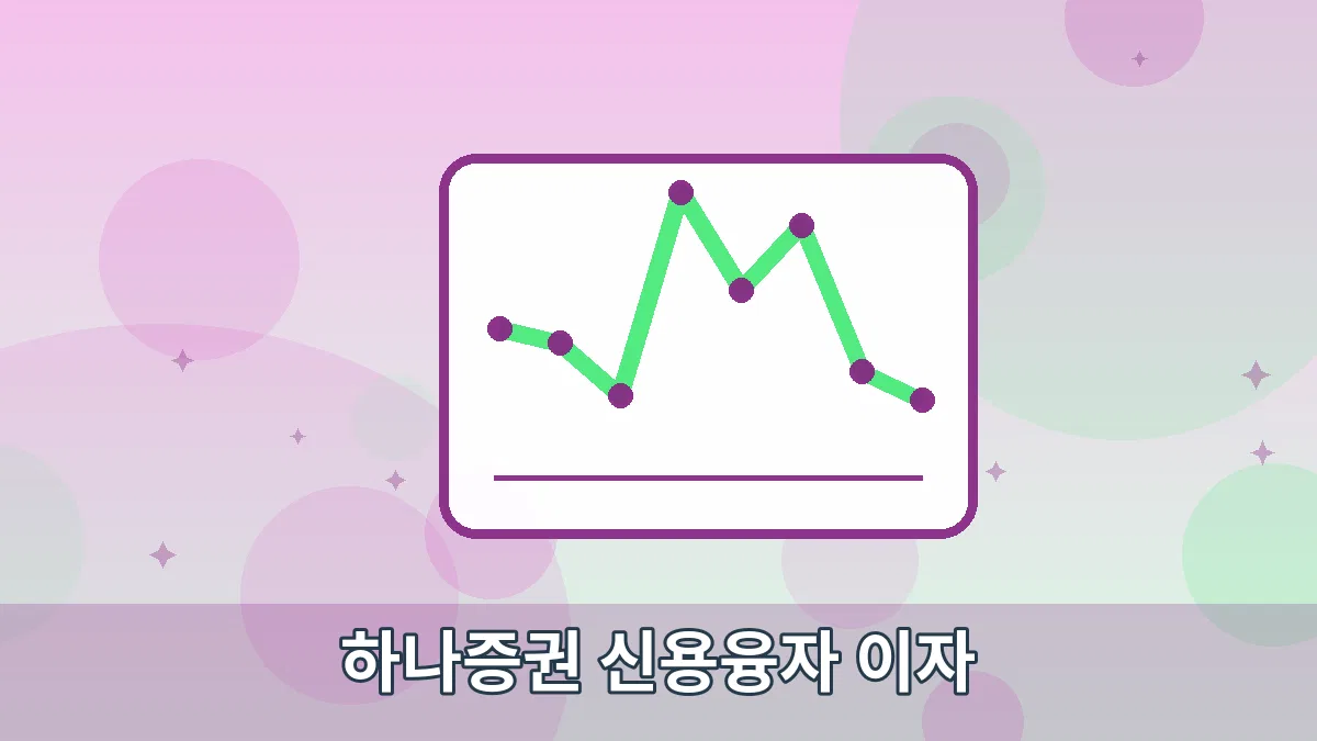하나증권 신용융자 이자 안내 이미지 5