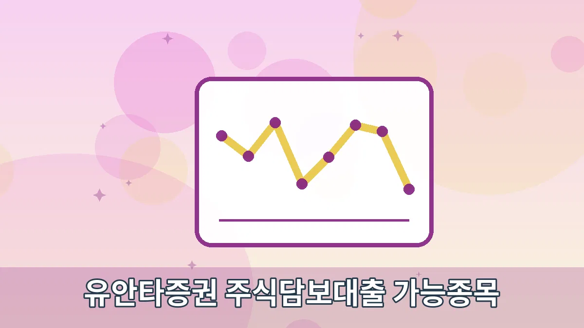 유안타증권 주식담보대출 가능종목 안내 이미지 2