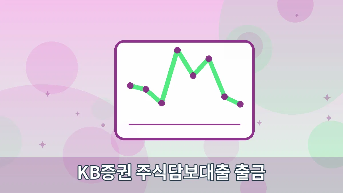 KB증권 주식담보대출 출금 안내 이미지 5