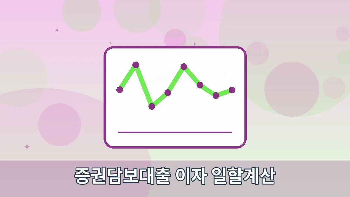 증권담보대출 이자 일할계산 안내 이미지 4