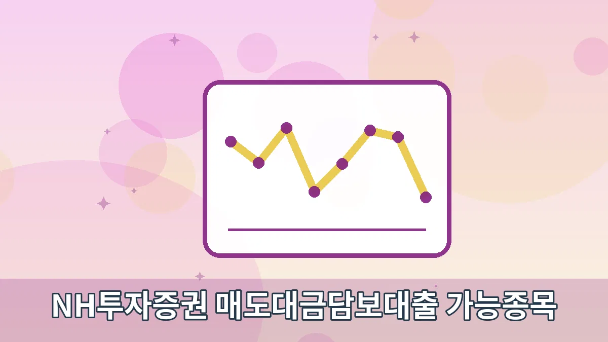 NH투자증권 매도대금담보대출 가능종목 안내 이미지 2