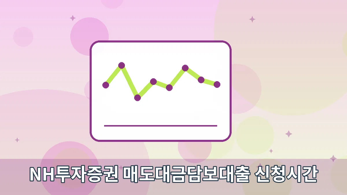 NH투자증권 매도대금담보대출 신청시간 안내 이미지 3